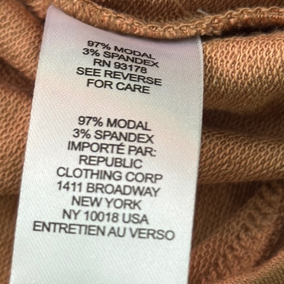 Workshop Republic Clothing Tan V-Neck Top women’s xl - Picture 6 of 14